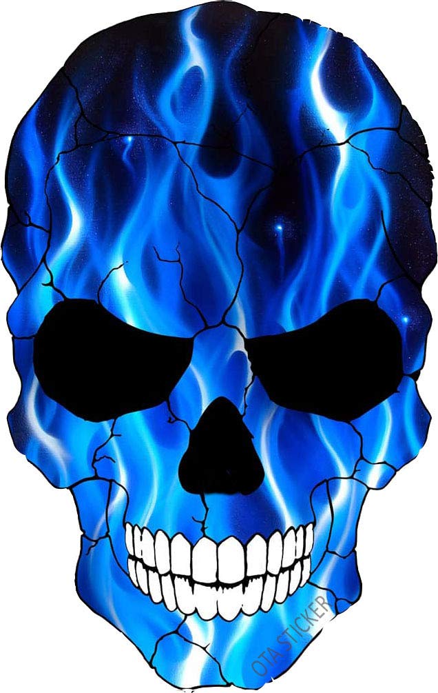 OTA STICKER Bumper Vinyl Skull Skeleton Devil Ghost Evil Zombie FIRE Blue Flame Ranger Rock Metal Heavy Decal Laptop Notebook Window Gift Motorcycle Helmet Luggage Truck Water Bottle Cooler Scrapbook