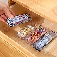 Vista 7 de JIEDALIN 4 piezas de hisopos de algodón para viaje, mini caja de viaje para esponja de maquillaje, hisopos de algodón, lazos para el cabello, hilo