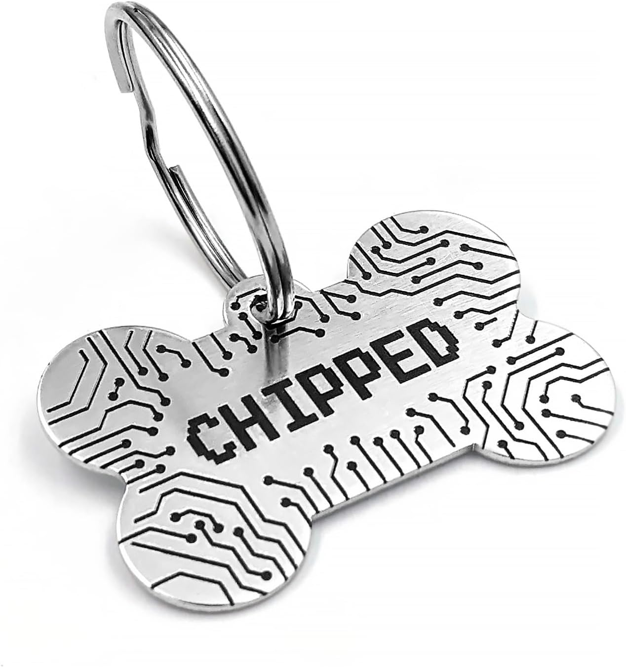 Universal Pet Tag Microchipped Pet Notation Fits All Collar