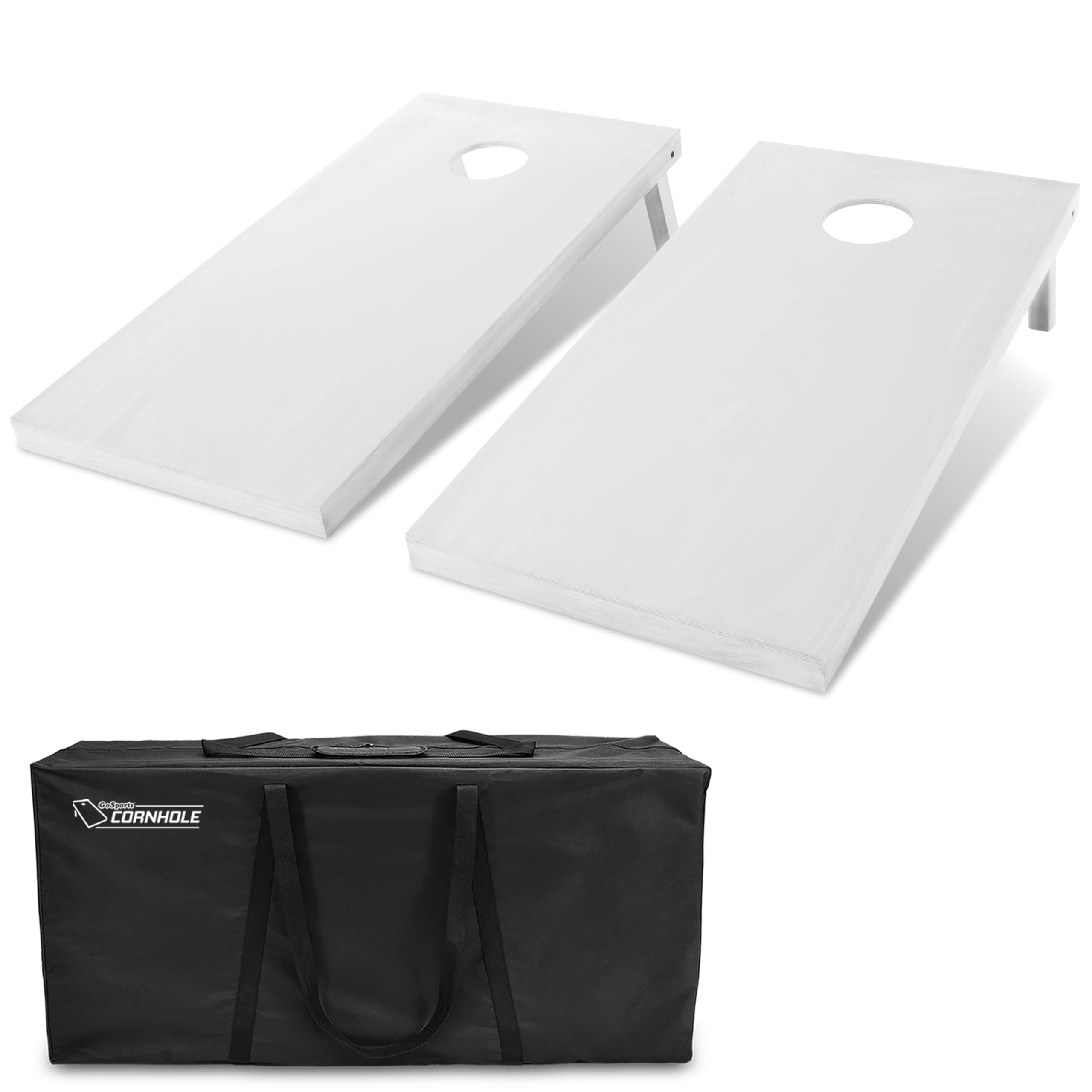 GoSports 4 ft x 2 ft Regulation Size Wooden Cornhole Boards Set