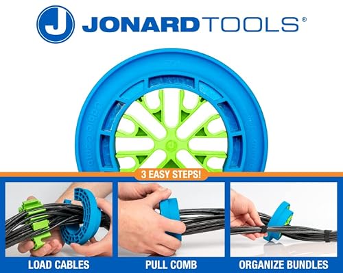 Jonard Tools CCB-34 Narzędzie do organizowania grzebieni kablowych, grzebień do drutu, komoda kablowa, wiązka, narzędzie organizacyjne, grzebień Ethernet, kabel sieciowy, grzebień do kabli do