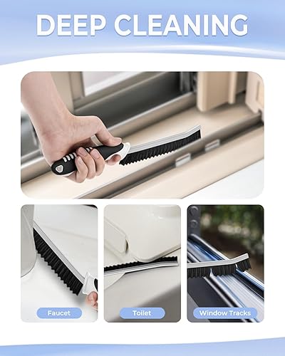 Miniatura 2 de Cepillos de limpieza de hendiduras, herramienta de cepillo dentado para un espacio reducido de difícil acceso, cepillos limpiadores, suministros de