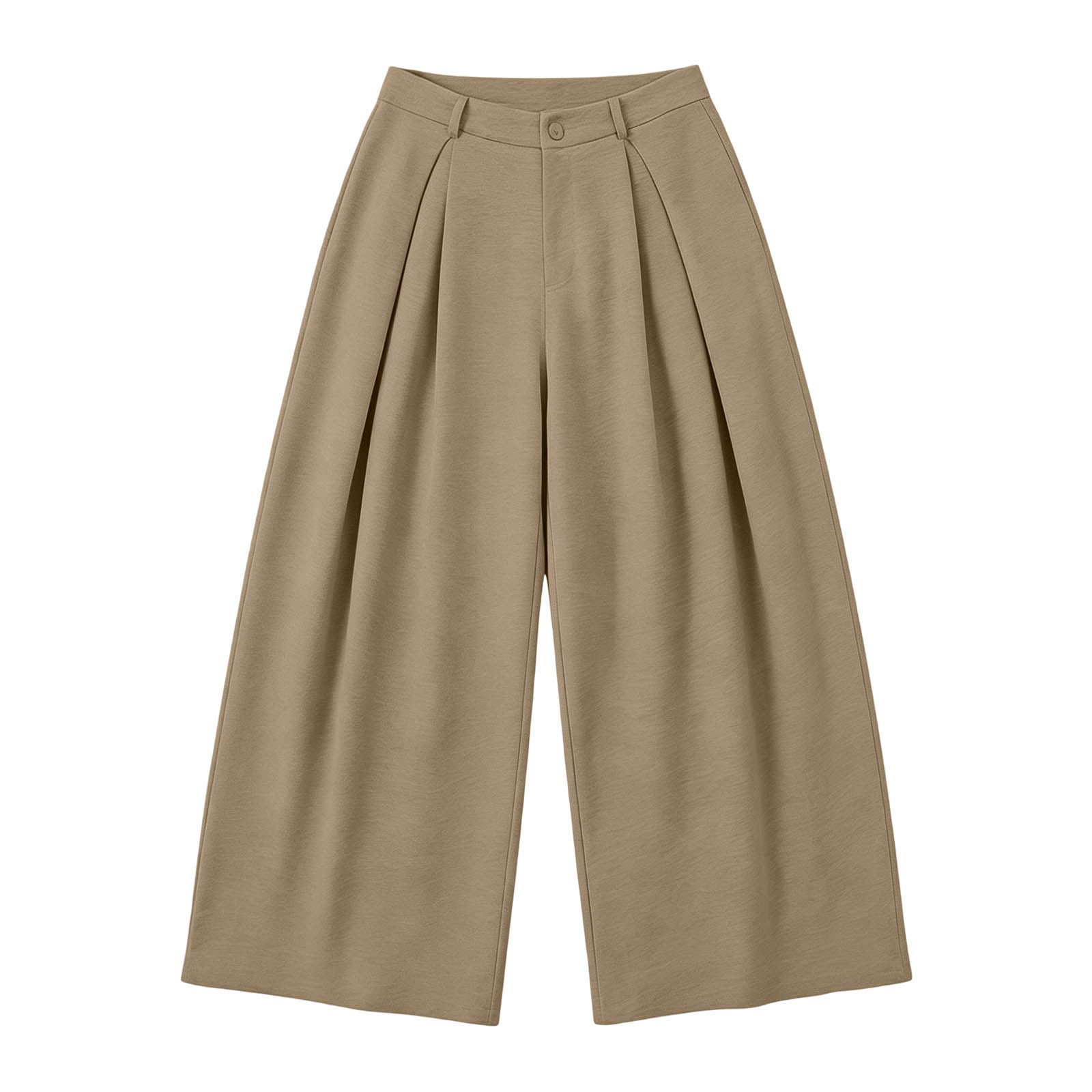 Generico Pantaloni Sportivi Donna Pantaloni da Corsa con Elastico in Vita Pantalone Tuta Donna con Tasche e Coulisse Comodi Pant Baggy Tinta Unita Pantalone Baggy a Gamba Larga per Yoga e Fitness
