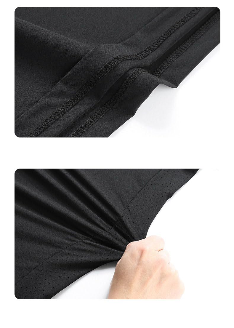 Męskie letnie spodenki z lodowego jedwabiu szybkoschnące plus size zestaw do biegania na co dzień