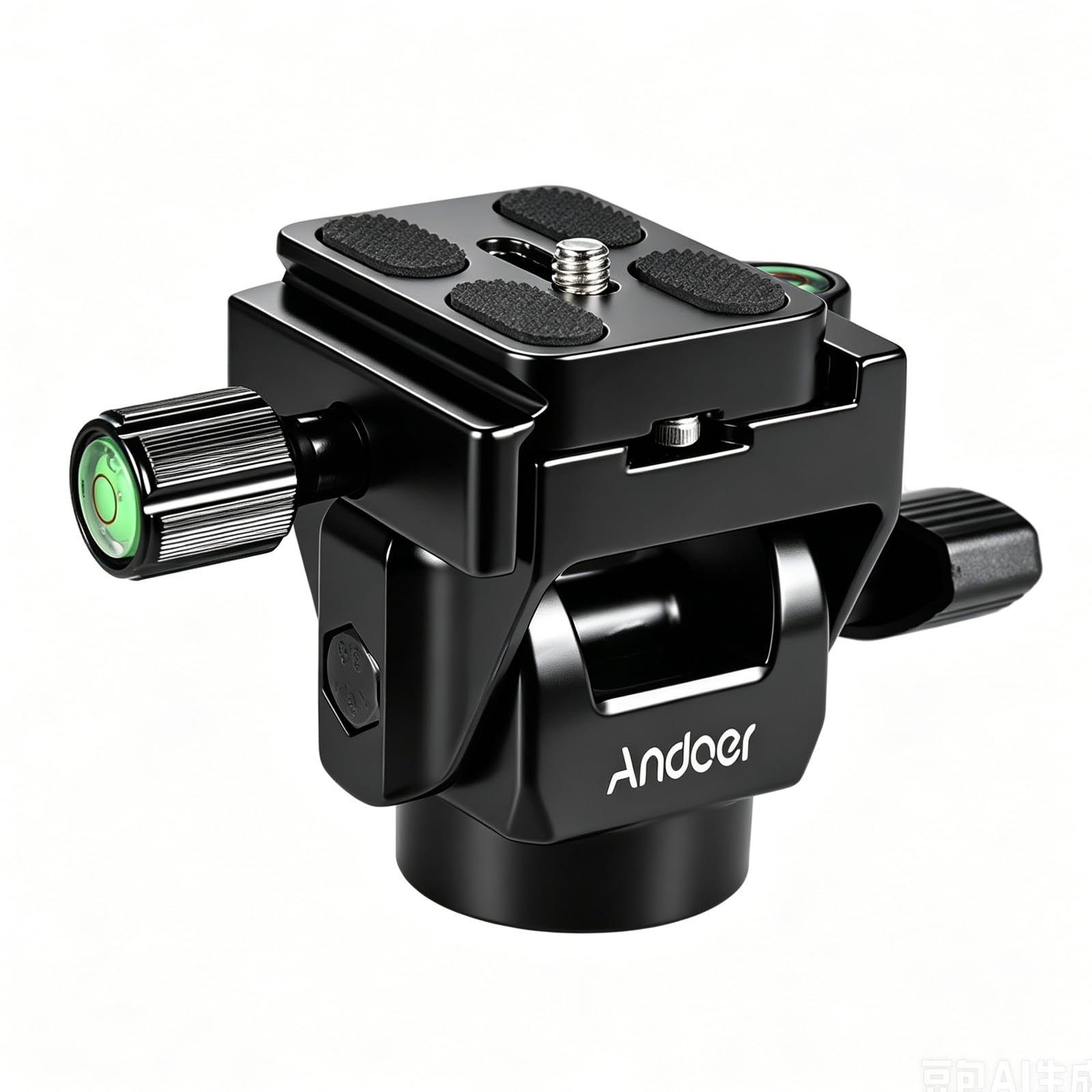Andoer M-12 Testa Monopiede Inclinabile Panoramica per Teleobiettivo e Bird Watching Con 2 Piastre a Sgancio Rapido
