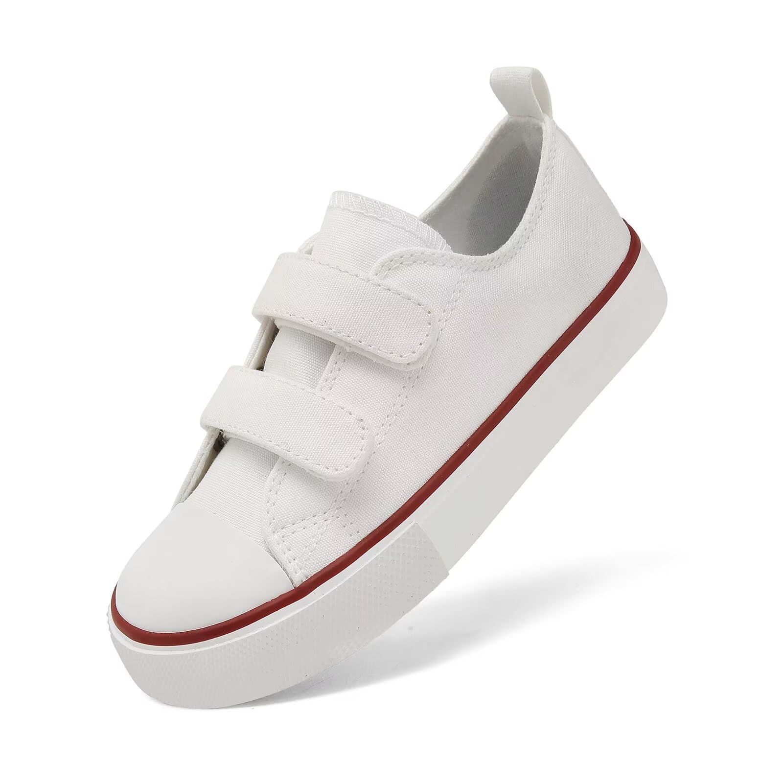 AOVOG Toddler Little Kid Cushioned Canvas Shoes Slip On Sneakers Soft and Durable