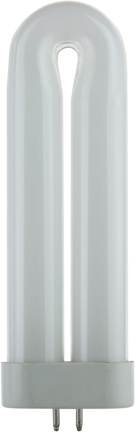 05145-SU T6 Fluorescent U-Shaped Light Bulb, 8 Watts, UV Light, 365nm Color Wavelength, GX10q 4-Pin Base, Plug-in, 5,000 Hour Life Span, Clubs, Restaurants, Party Lights, Blacklight, 1 Count
