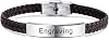 MeMeDIY Personalized Leather Bracelet Customized Engraving Name Date ID for Men Women Best Friend Stainless Steel Adjustable Braided Cuff Love Anniversary Jewelry Gift