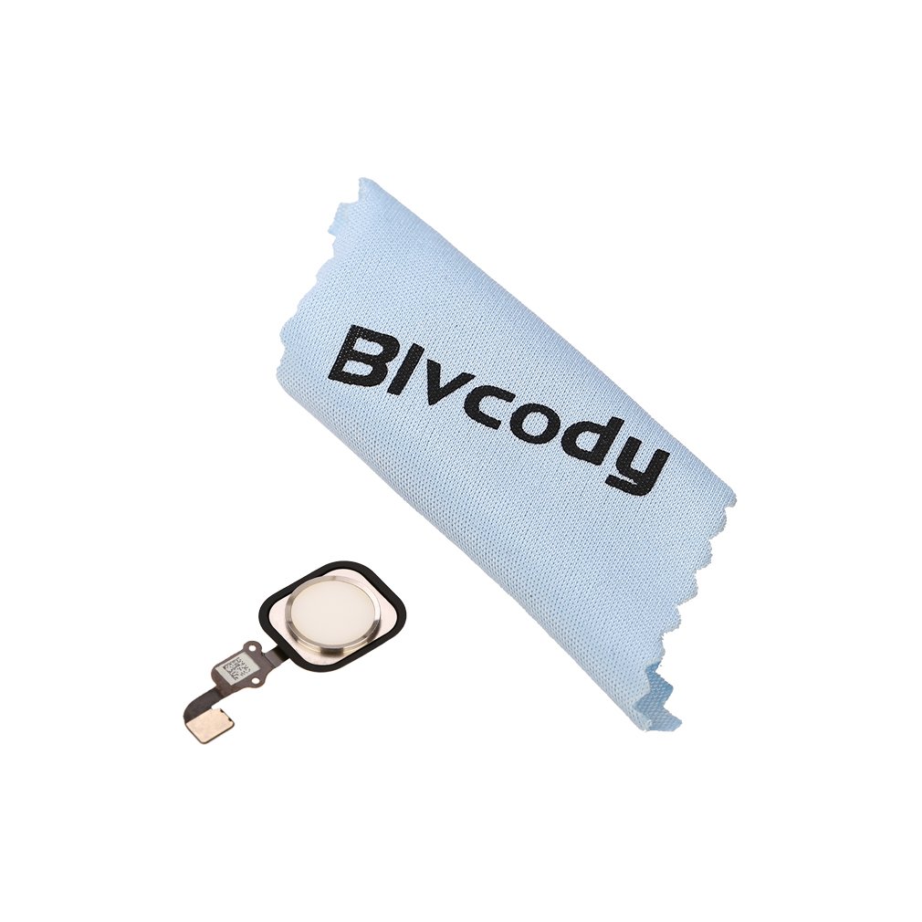 BlvcodyTM Home Button Key Flex Cable Assembly with Rubber Gasket Replacement for iPhone 6S&6S Plus