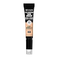 Vista 12 de Revlon ColorStay Skin Awaken Corrector 5 en 1, ligero, cremoso maquillaje facial duradero con cafeína y vitamina C, para imperfecciones, ojeras