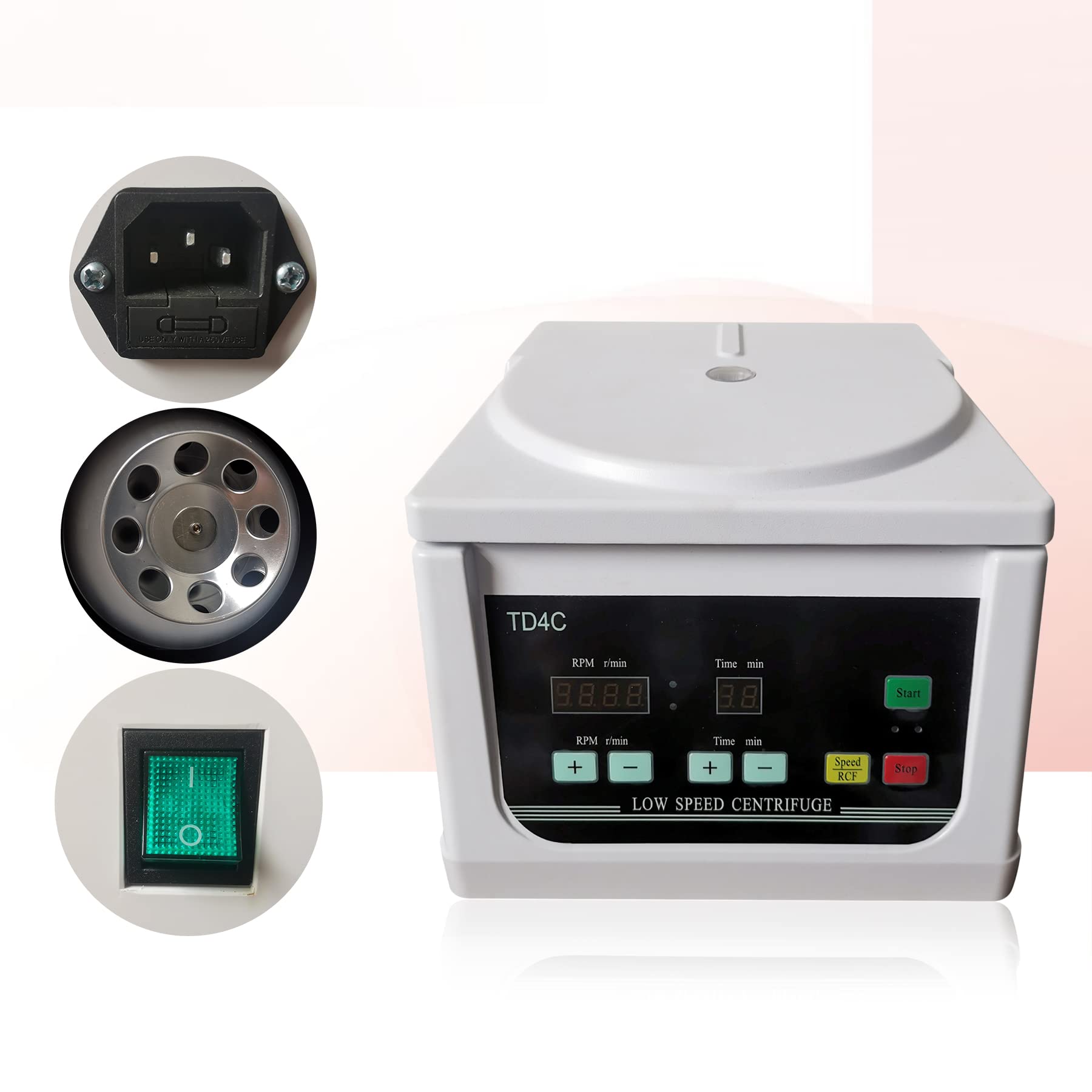 Centrífuga de baja velocidad del escritorio 4000rpm del laboratorio de TD4C 8 máquina centrífuga de 10ml PRP