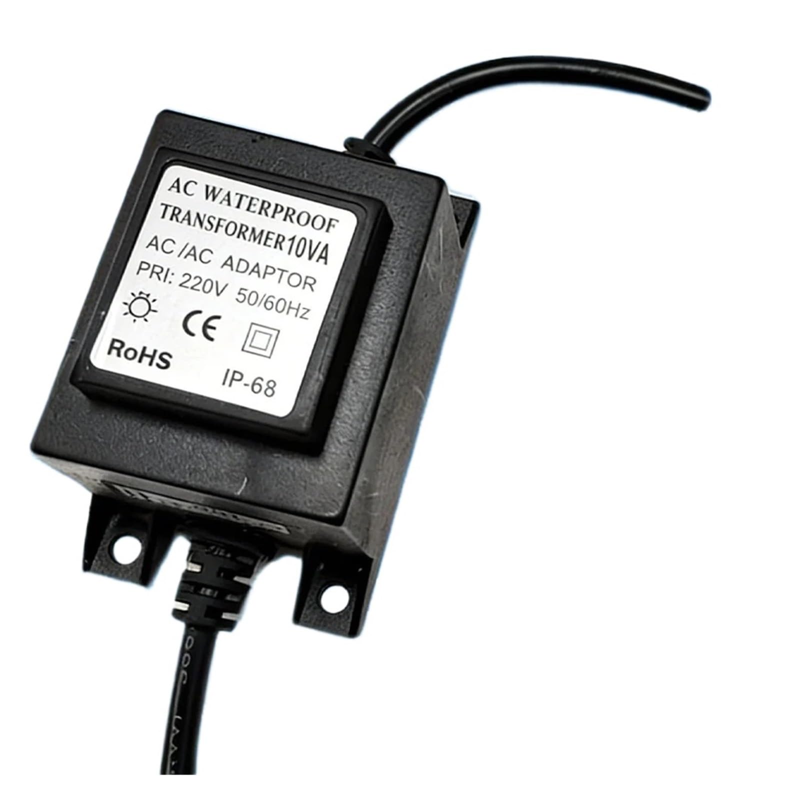 Transformador subacuático a prueba de agua Transformador LED a prueba de agua, luz subacuática, controlador fuente alimentación AC12V, rectificador anillo AC24V, potencia 10W-80W, 1 Uds