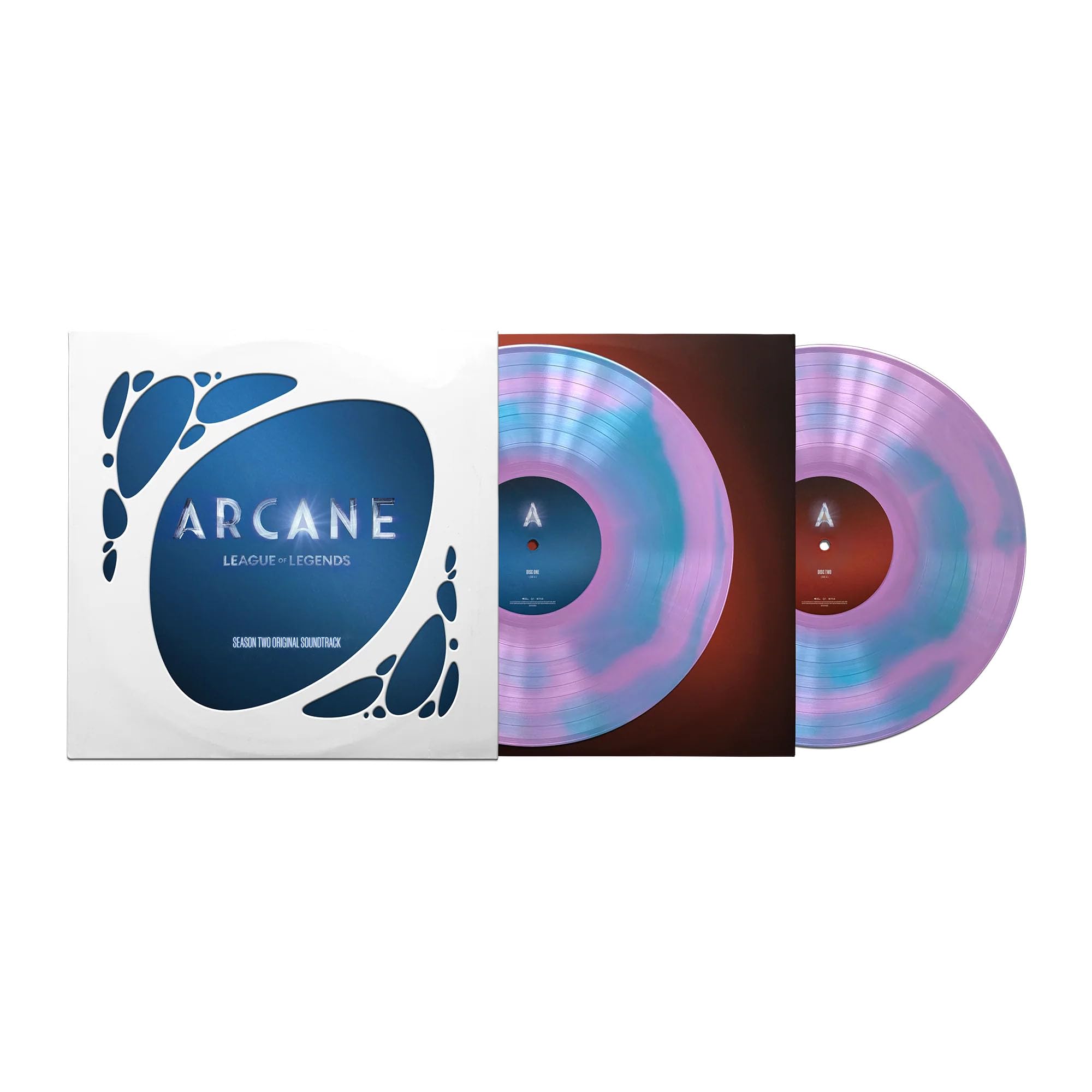 Arcane League of Legends Season 2 Official Soundtrack, Exclusive Limited Pink & Blue