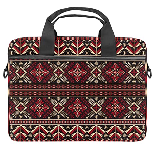 Sac ordinateur 13-14 pouces ethnique coloré avec bandoulière réglable