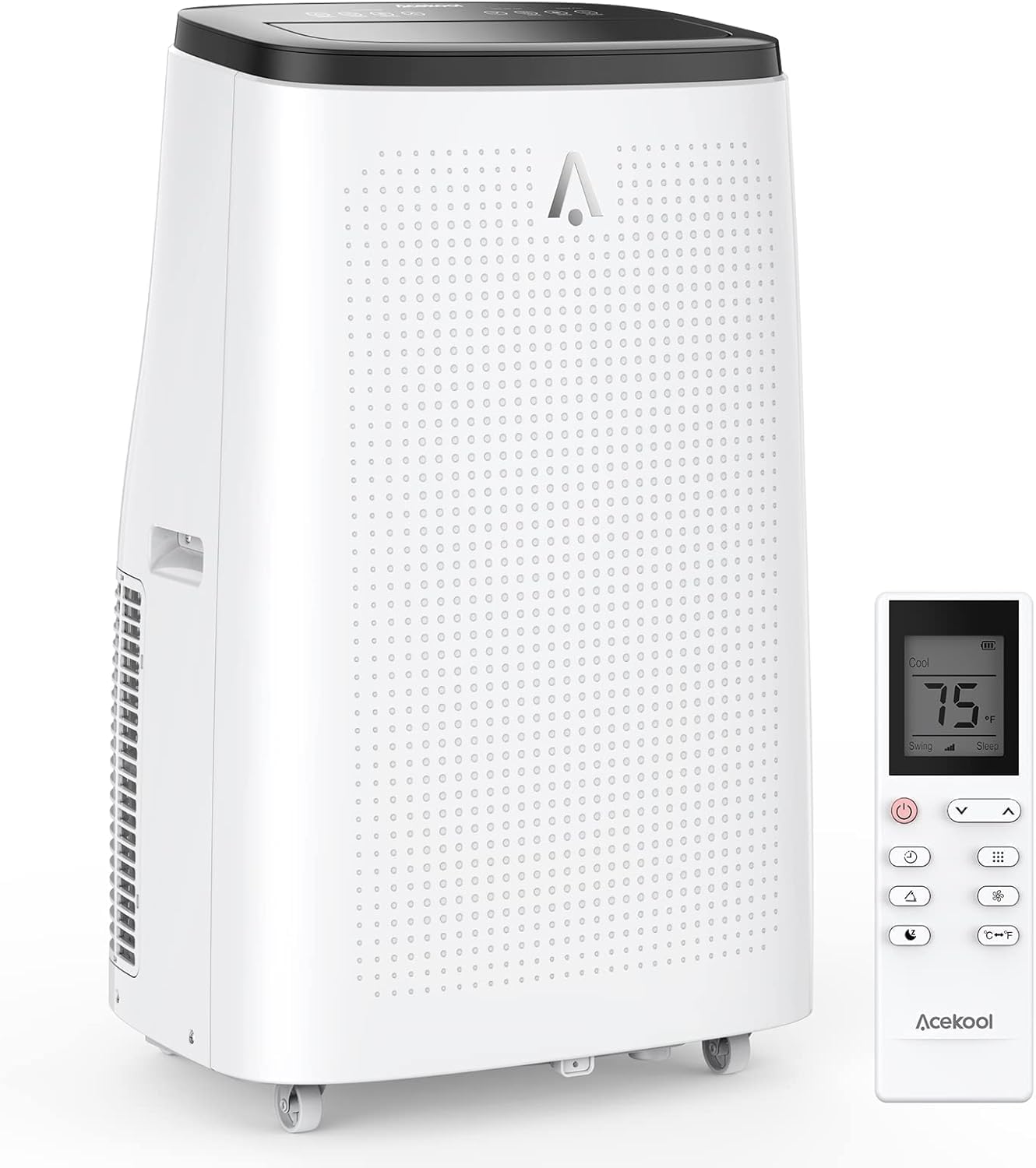 GarveeLife - Aire acondicionado portátil, 14.000 BTU para habitaciones de hasta 750 pies cuadrados, unidad de CA compacta inteligente 4 en 1 con enfriamiento, temporizador de 24 horas
