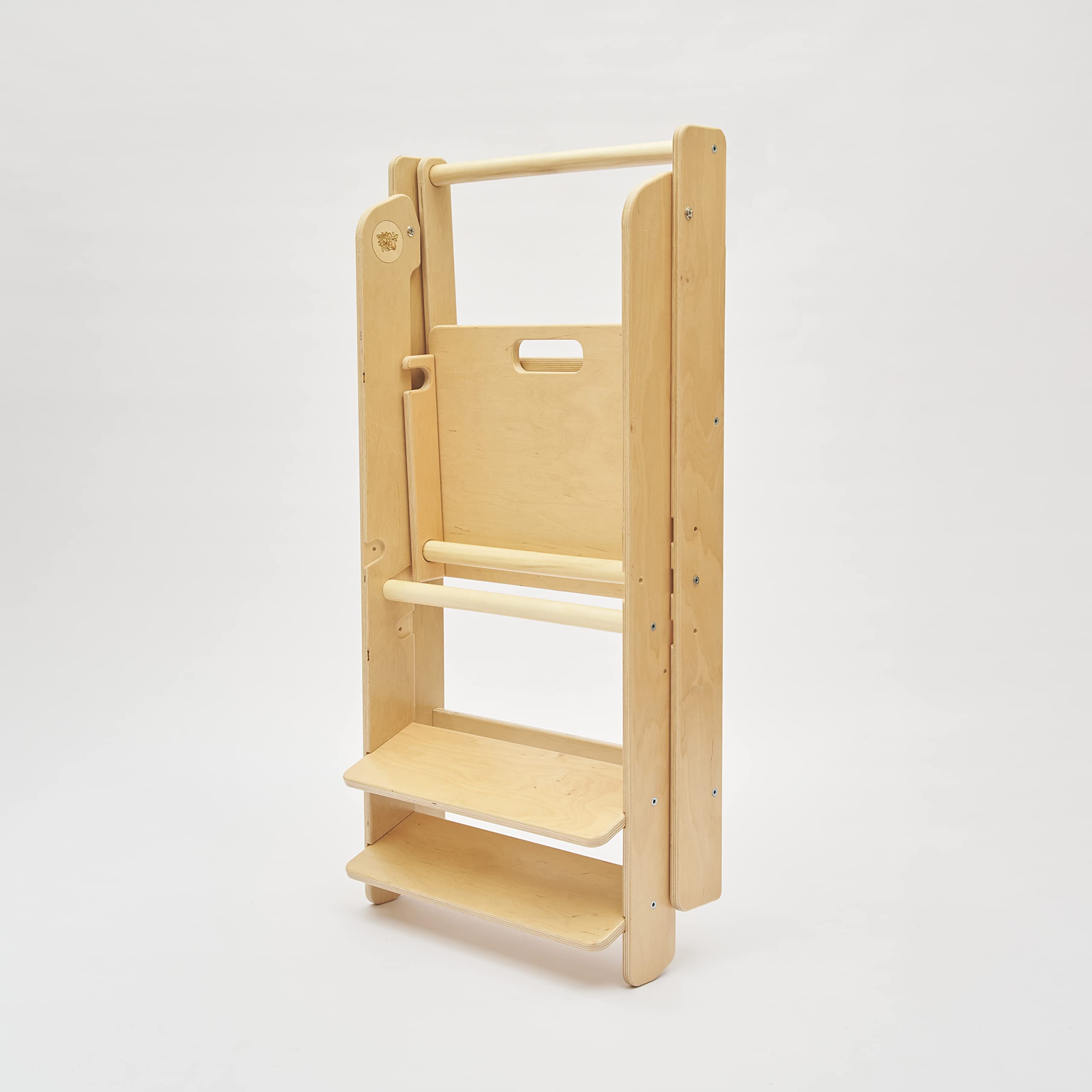 Torre de Aprendizaje Plegable de Madera Montessori con Altura Regulable