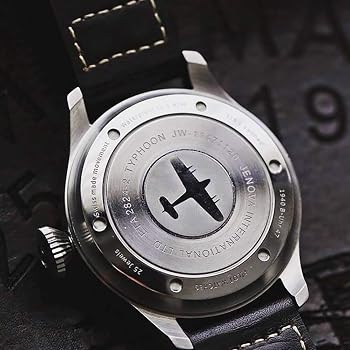 Jenova WWII Typhoon Pilot Automatic Swiss Made Steel Blue Leather