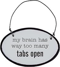 Cathedral Art Many Tabs Open Mini Oval Plaque On Black Wire