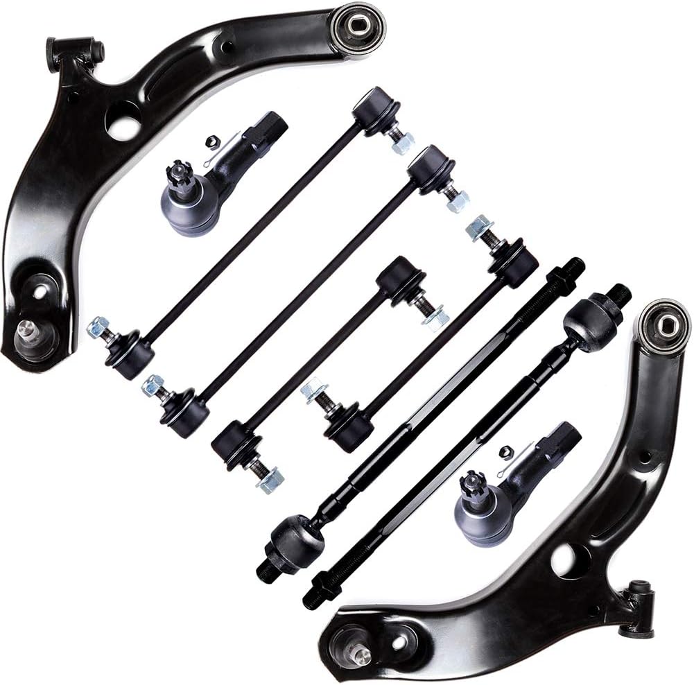 ASAPE Front Control Arm And Ball Joint Tie Rod Suspension Kit Replacement for 2001-2003 for Mazda Protege 2002-2003 for Mazda Protege5-10PCS Set