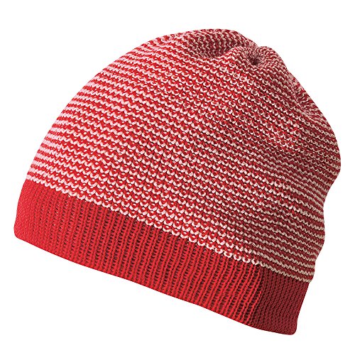 Disana Baby/Kinder Beanie Bio-Merinoschurwolle, Rot-Rose, Gr. 01 (42-46 cm)