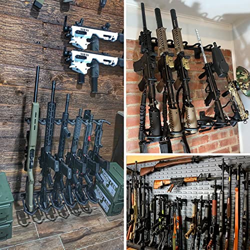 Robust Indoor Gun Racks For Wall Adjustable Gun Rack Wall Mount, Heavy Duty Steel Gun Stand And Shotgun Rifle Rack Gun Display Wall Mount (3-Slot) #TOP4