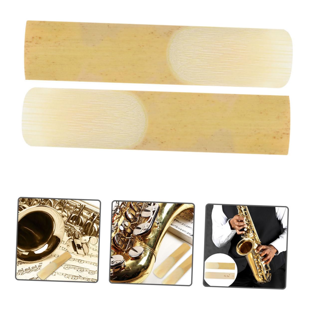 TOYANDONA 80piezas Reeds Para Saxofón Tenor De Accesorios Para Música Jazz y Clásica Compatible Saxofones