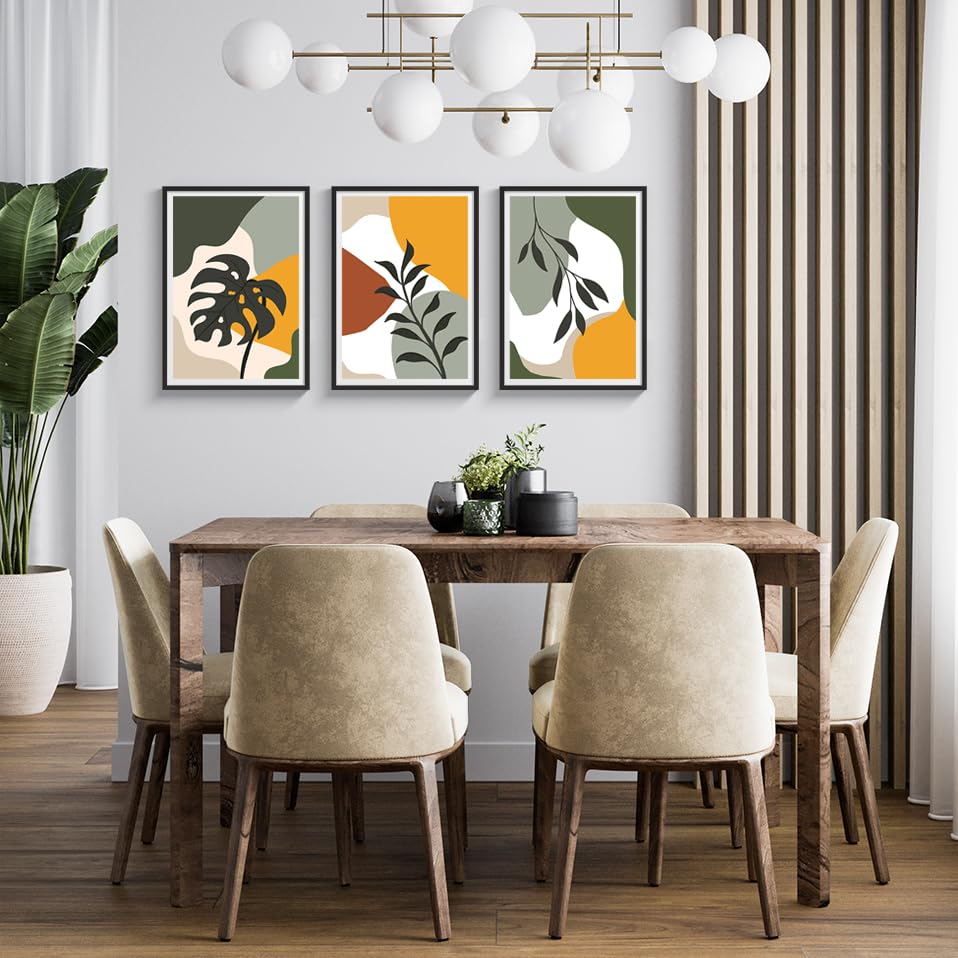 COLOSSAL ART HOUSE Set of 3 paintings for wall for Living Room, Paintings for Bedroom & Wall Art for Home Decor - (13x17 Inch, Paintings for Office Walls) 3