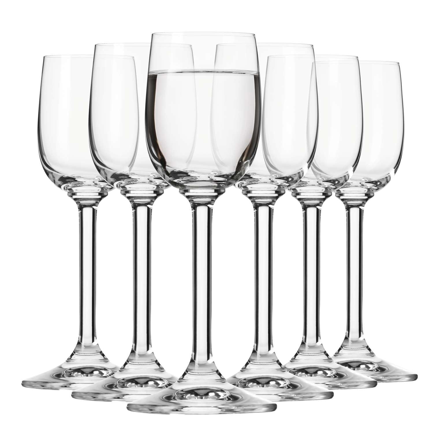 Krosno Liqueur & Tincture Glasses | Set of 6 | 2.4 oz | GEMA Collection | For Home, Restaurant and Parties | Dishwasher Safe | Lead-Free Crystal Glass