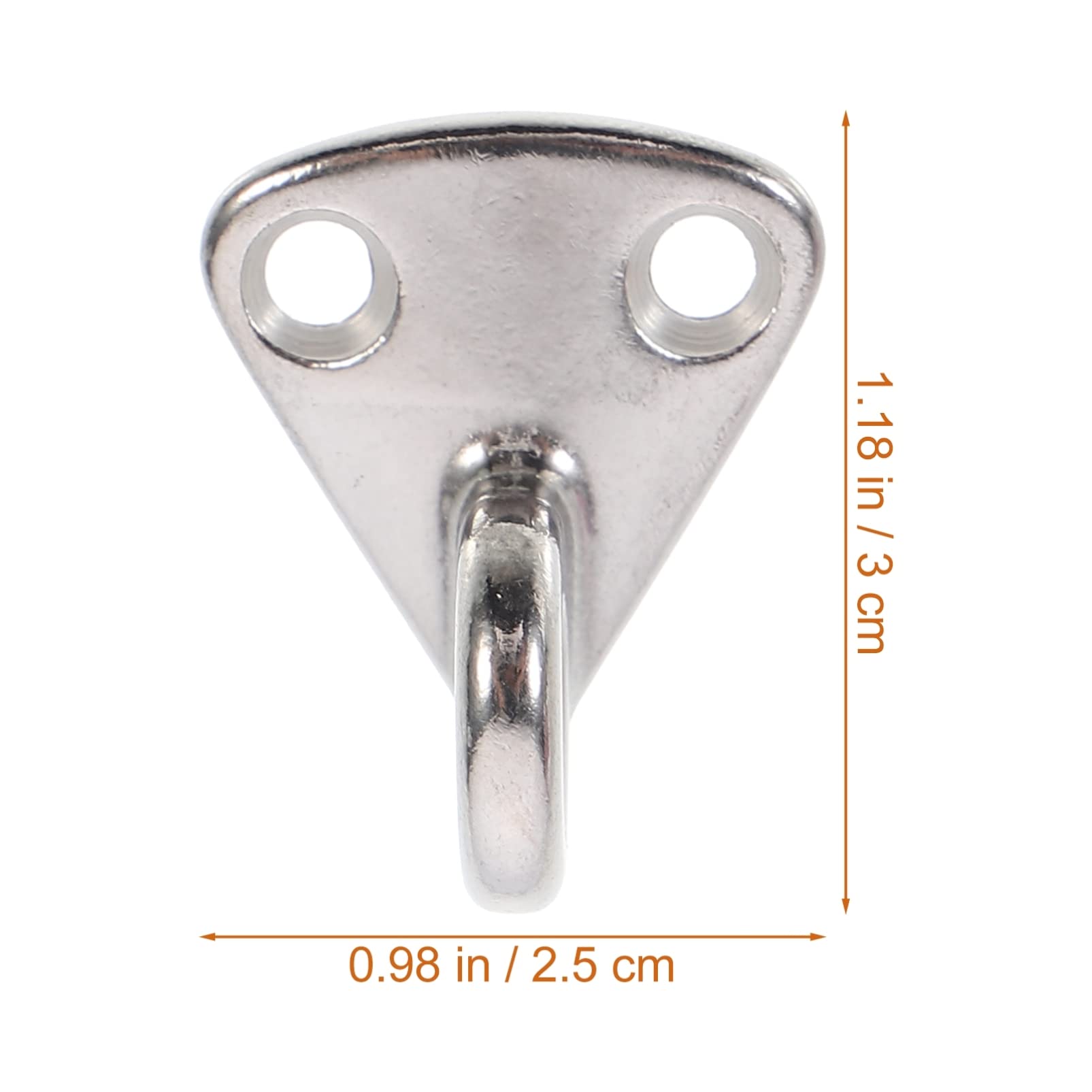 ABOOFAN 4pcs Stainless Circle Hooks Boat Hooks for Easy Installation and Wear Resistant Design for Organizing Mud Boards Your Yacht