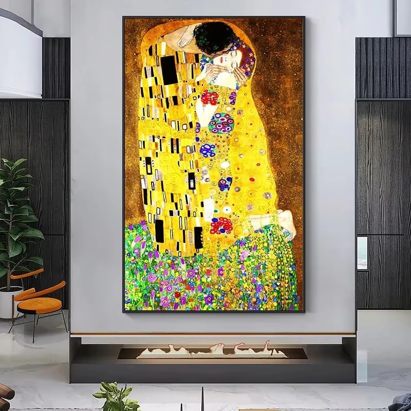 Œuvre d'art Klimt Le Baiser impression sur toile premium - 2