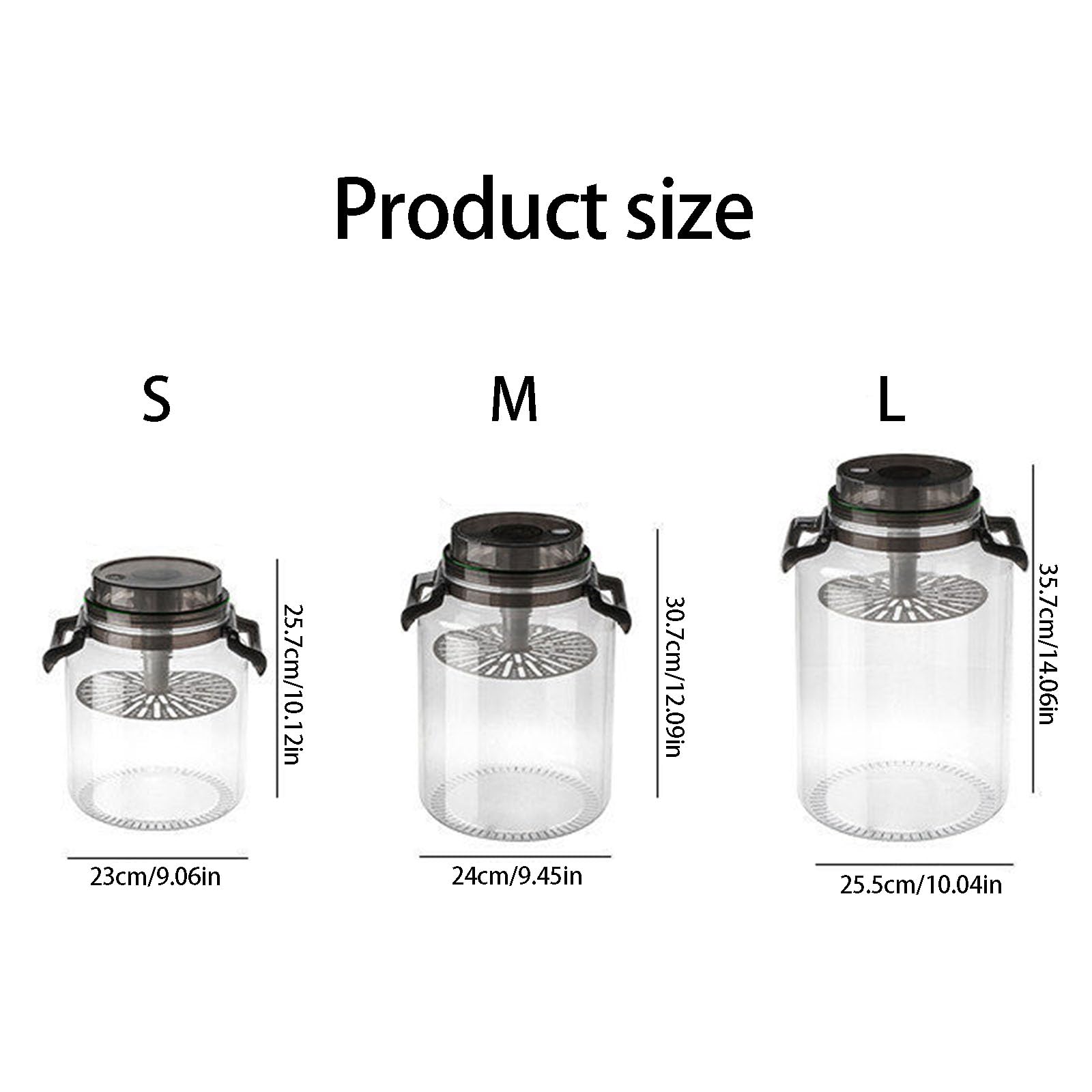 Contenitore da Cucina per Alimenti fermentati in salamoia e ingredienti secchi in Materiali plastici Contenitore per Conserve