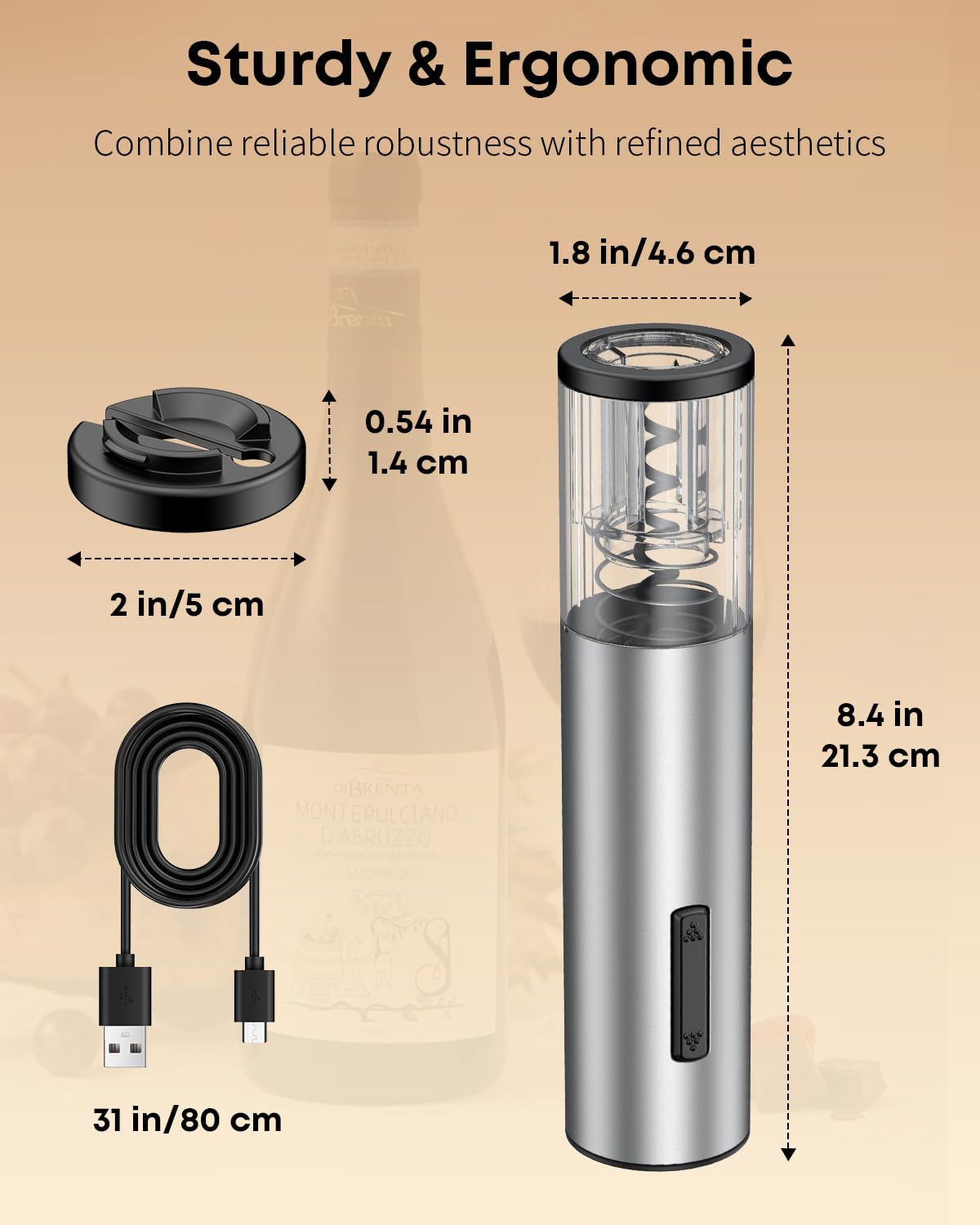 Tire-bouchon électrique automatique et Rechargeable, accessoire pour vin de luxe