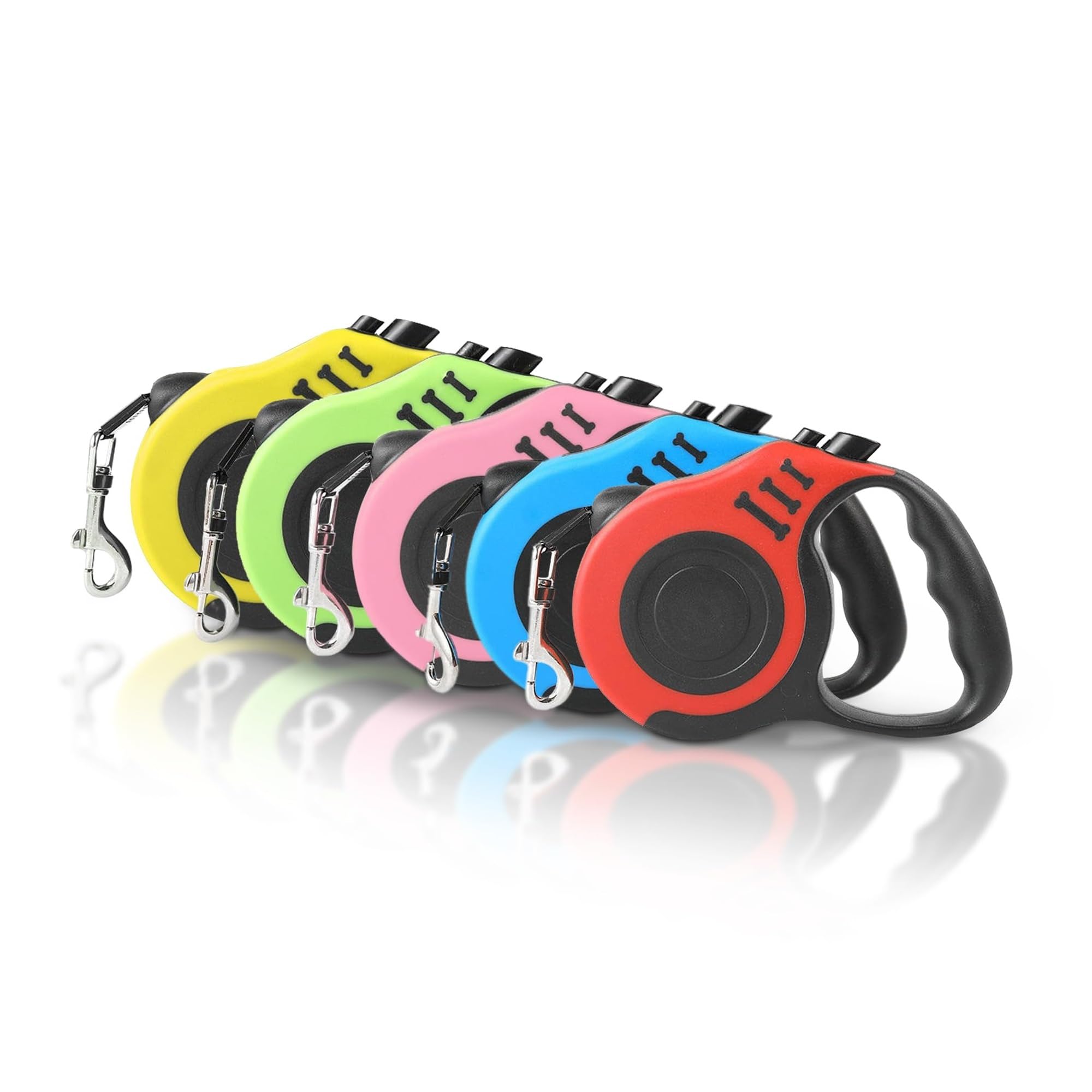 GOUJIAN Correa Retráctil For Perros: Correa Automática De Nailon Resistente Y Antienredos For Gatos Pequeños Y Medianos For Viajes Al Aire Libre Correa De Perro Retráctil(Yellow,5m)