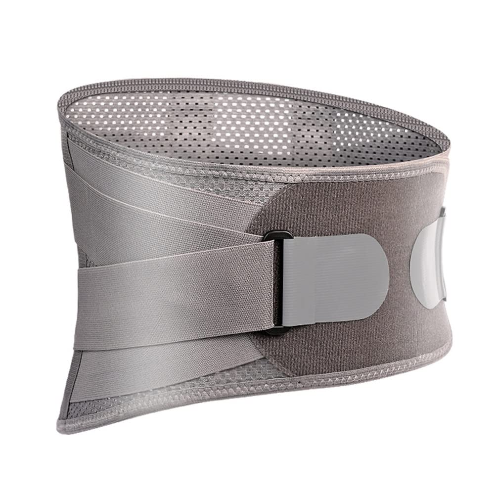 Cintura, con Piastre di Supporto Supporto Lombare Regolabile for Schiena for Uomo Donna(L/Large)