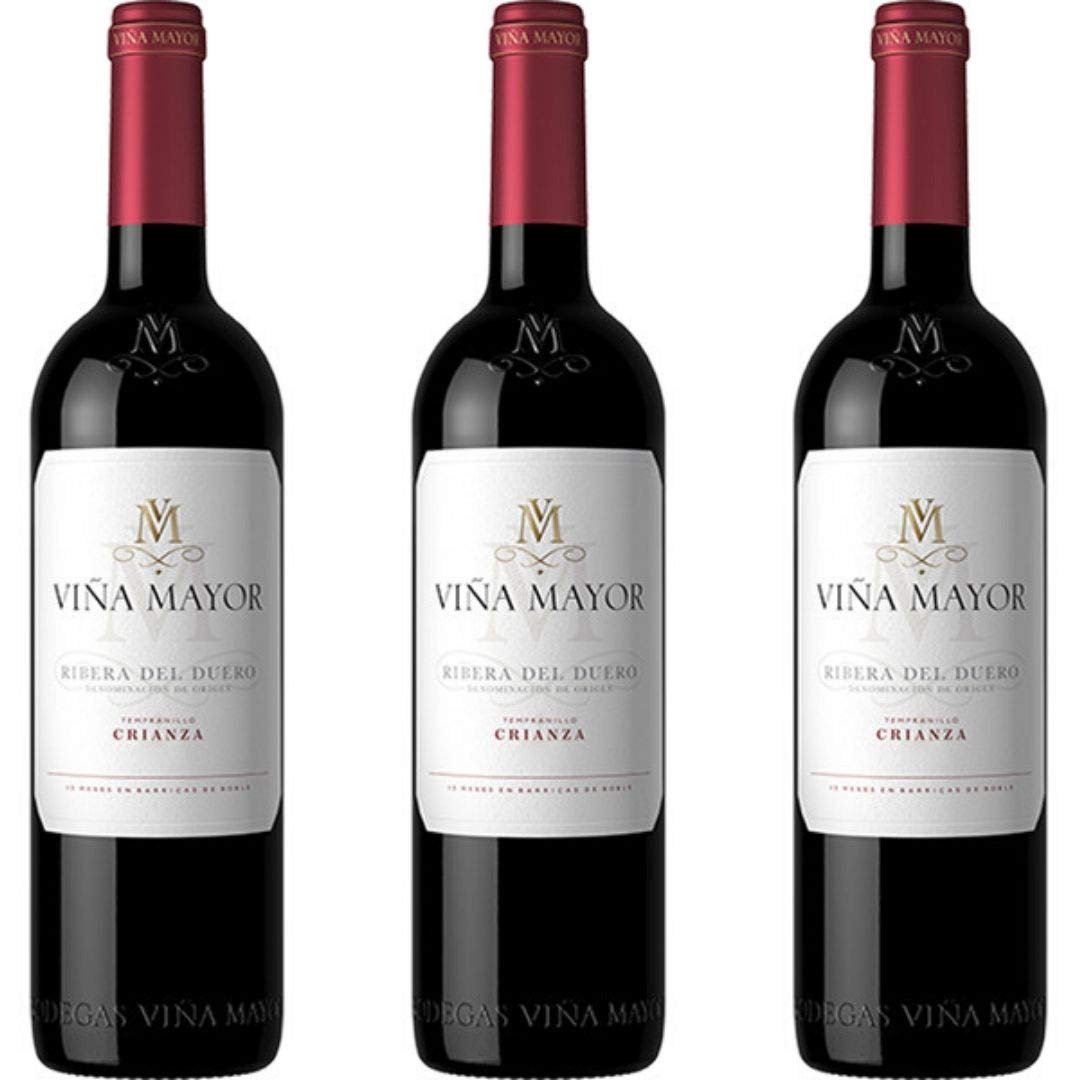 Viña Mayor Vino Tinto Crianza - 3 botellas x 750ml - total: 2250 ml