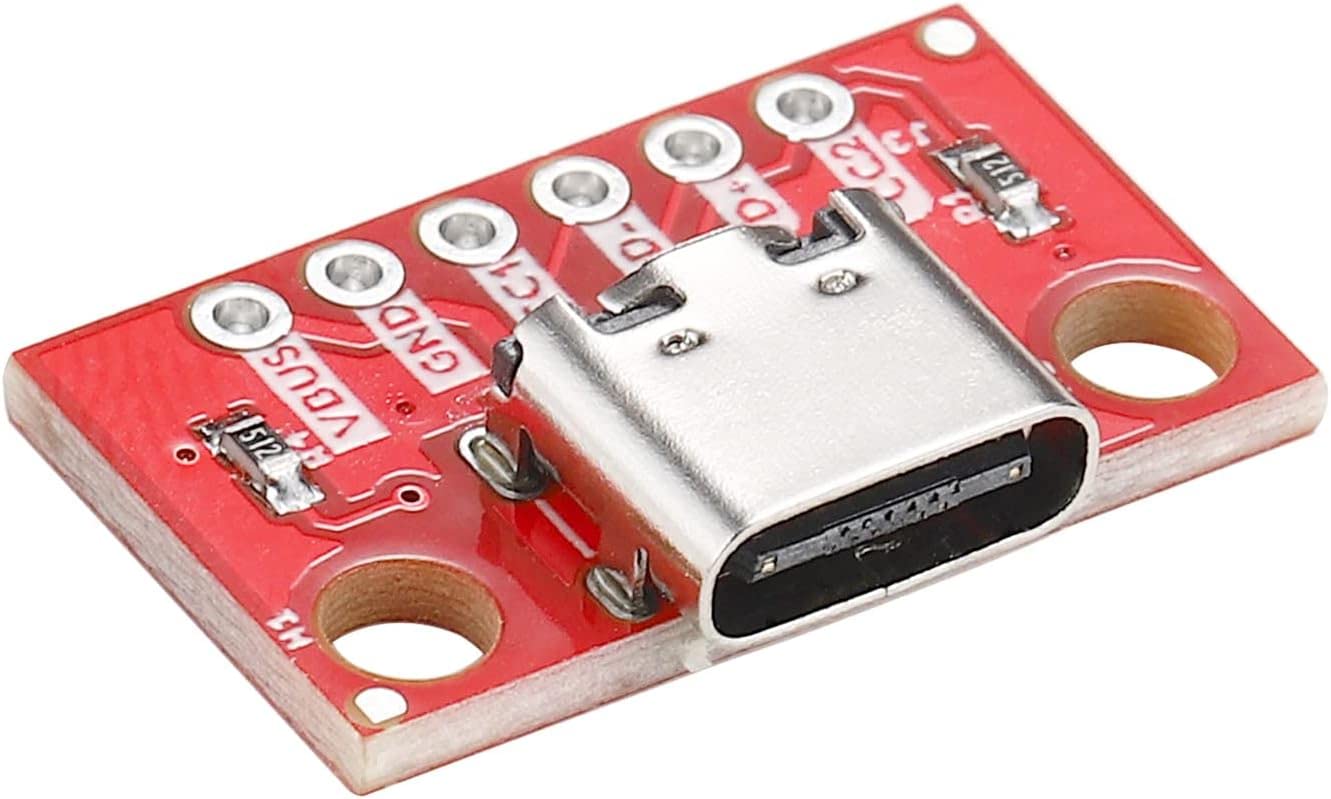 PENGLIN 5 pezzi USB tipo C Breakout Board Seriale Breakout Presa 16P 2,54 mm PCB Converter Board