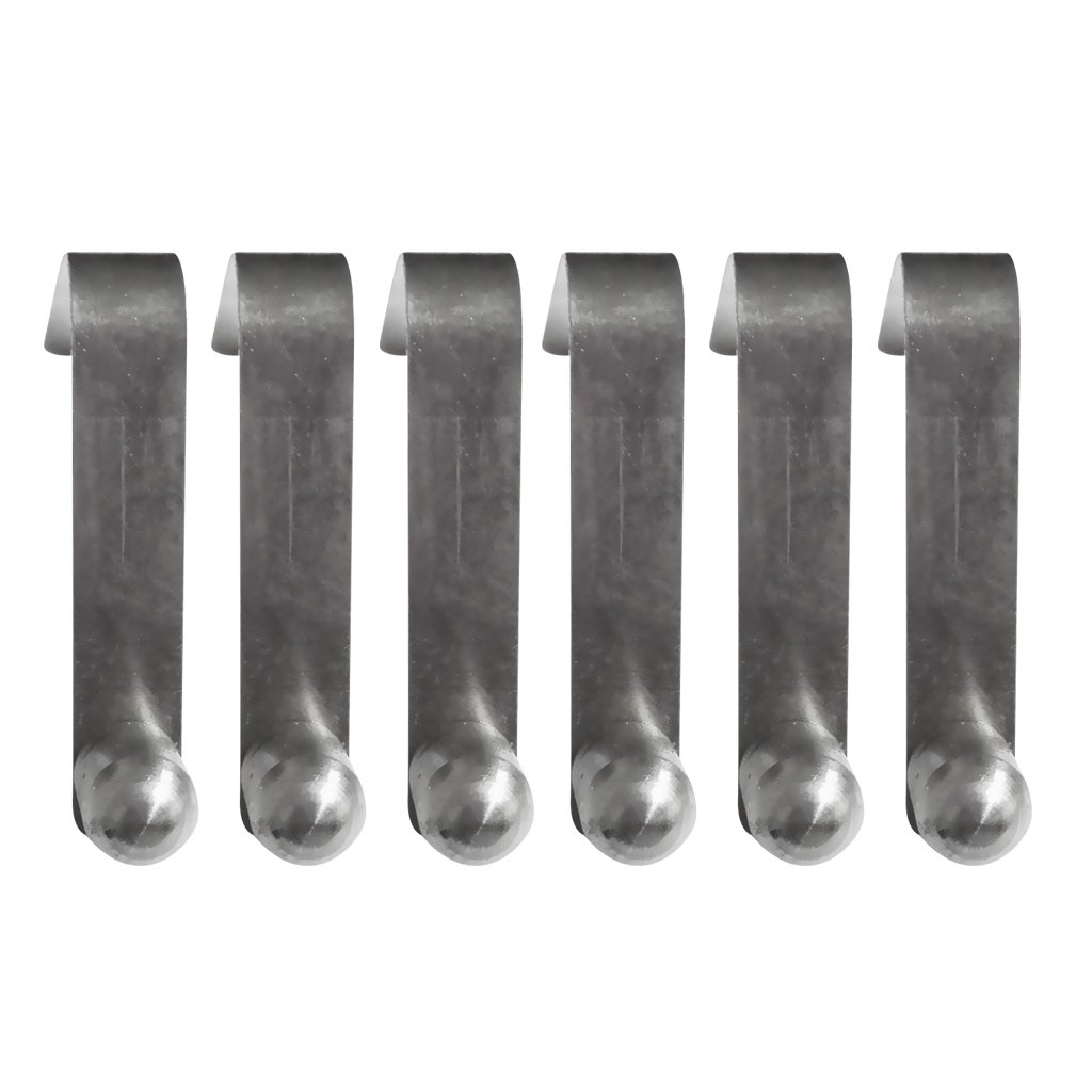 6 clip a molla per kayak in acciaio inox da 8 mm