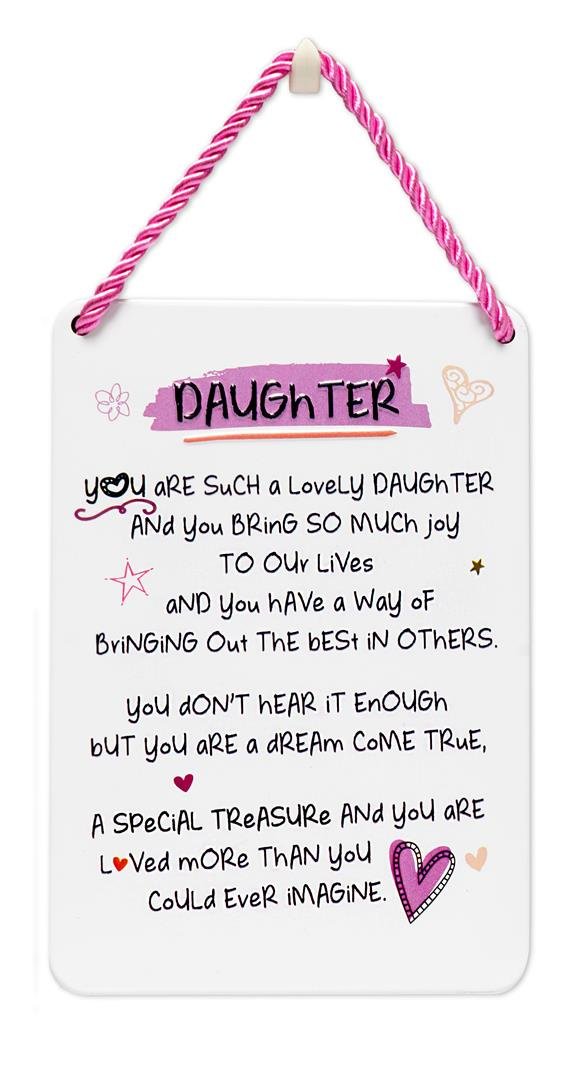 Inspired Words Plaque - Daughter Gift Ideas
