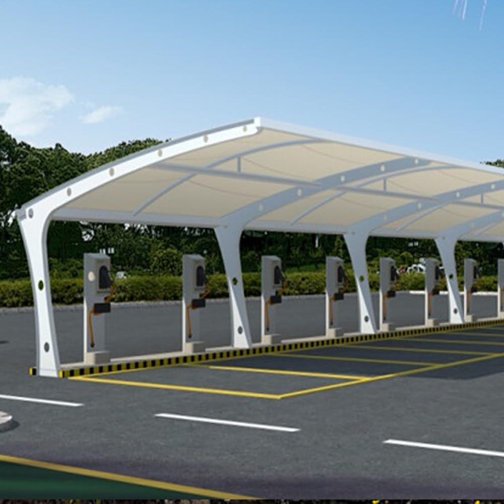 Baldacchino portatile resistente per auto, camion, barca, tettoia retrattile, per uso esterno (6 x 2,5 x 2,5 m)