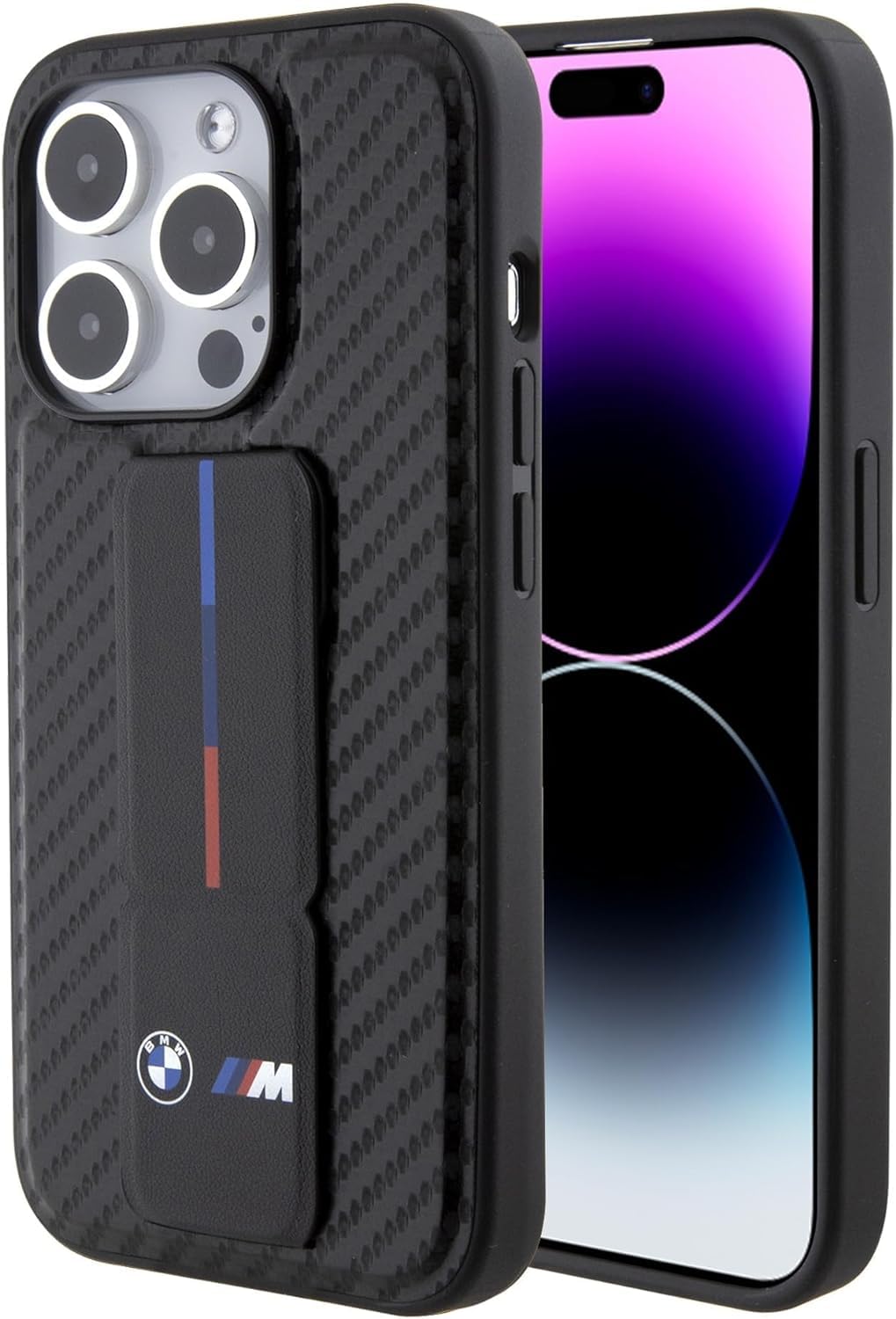 Étui pour Téléphone Portable Galaxy S25 BMW Carbone Look Noir Magsafe Logo Métal