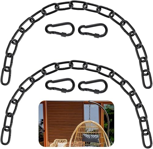 yeesport 2 cadenas para sillas colgantes, kits de colgar resistentes, cadena ajustable para silla colgante, para interiores y exteriores, silla disponible en Yaxa Venezuela