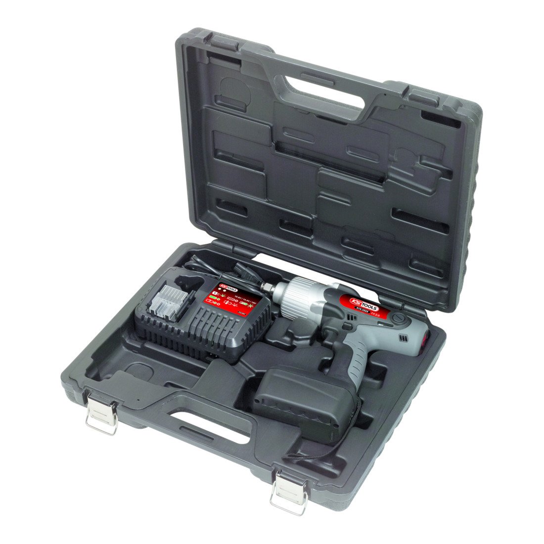 KS TOOLS 515.3526 Clé à chocs 1/2" - Réglage de couple 2 batteries Li-ion 539Nm Couleur