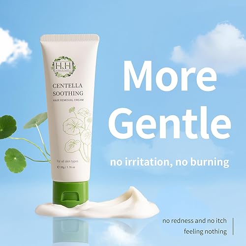 Miniatura 2 de HH Herb&Health - Crema depilatoria íntima para mujeres, sin dolor y suave, con extracto de cica, para bikini y piel sensible, elimina el vello corto