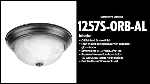 Miniatura 4 de DESIGNERS FOUNTAIN 1257S-ORB-AL - Lámpara de techo empotrada de 11 pulgadas, bronce aceitado, 1257S-ORB-AL (paquete de 2)