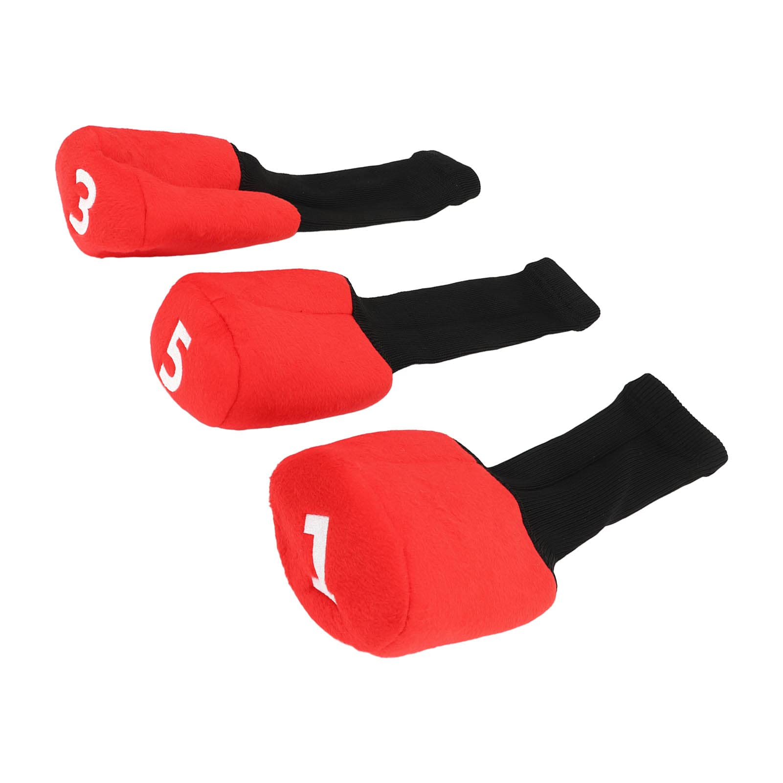 Kadimendium Fundas para palos de golf de madera, 3 piezas, cubierta extendida para palos de golf, protección todo incluido, felpa cómoda para protección