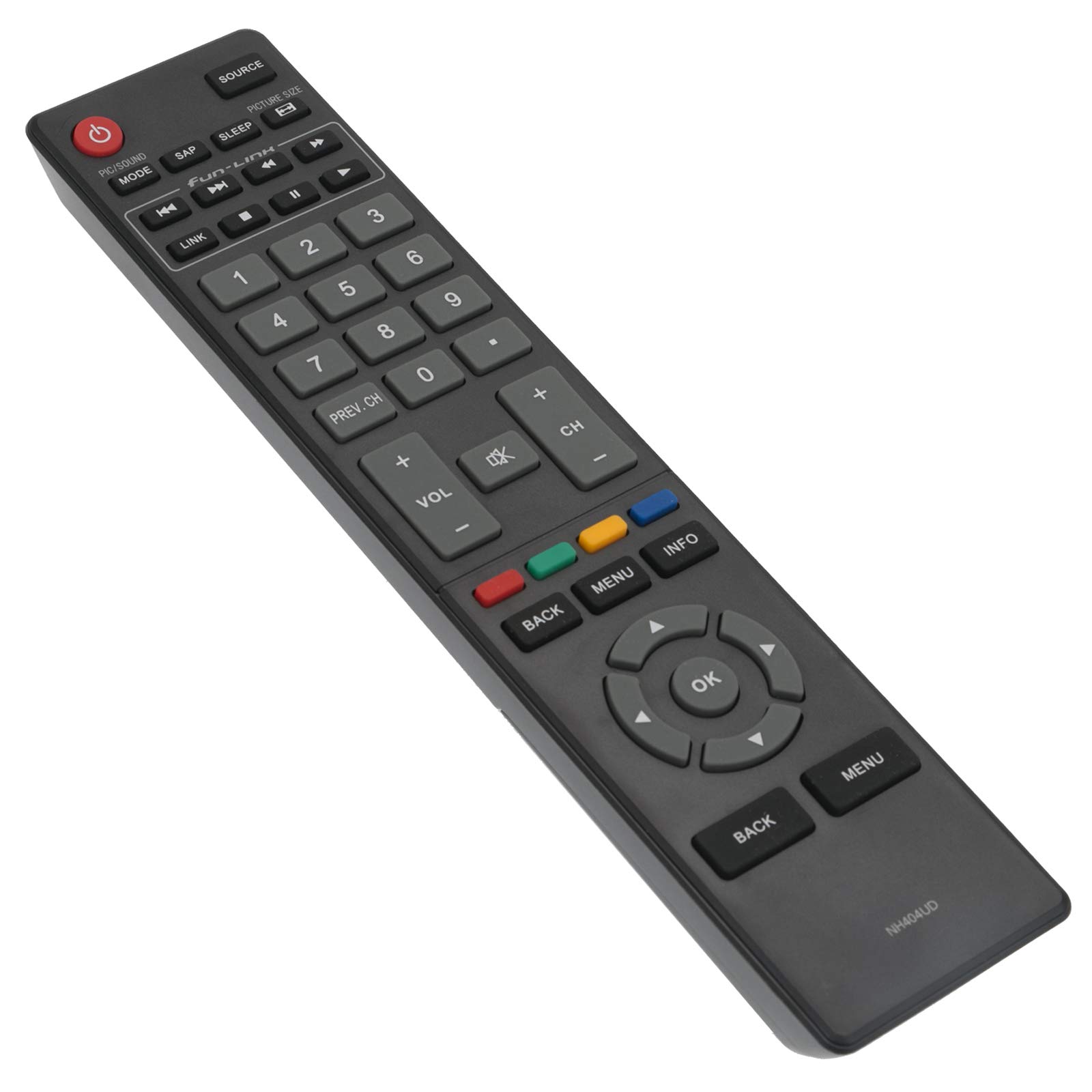 AULCMEET NH404UD リモコン MAGNAVOX TV 55ME314V 50ME314V 40ME314V 40ME324V 32ME304V 28ME304V 39ME313V 39ME313F7A 39MF412B 50MF412B Amazon.com: NH404UD Replace Remote Control fit for Magnavox LCD