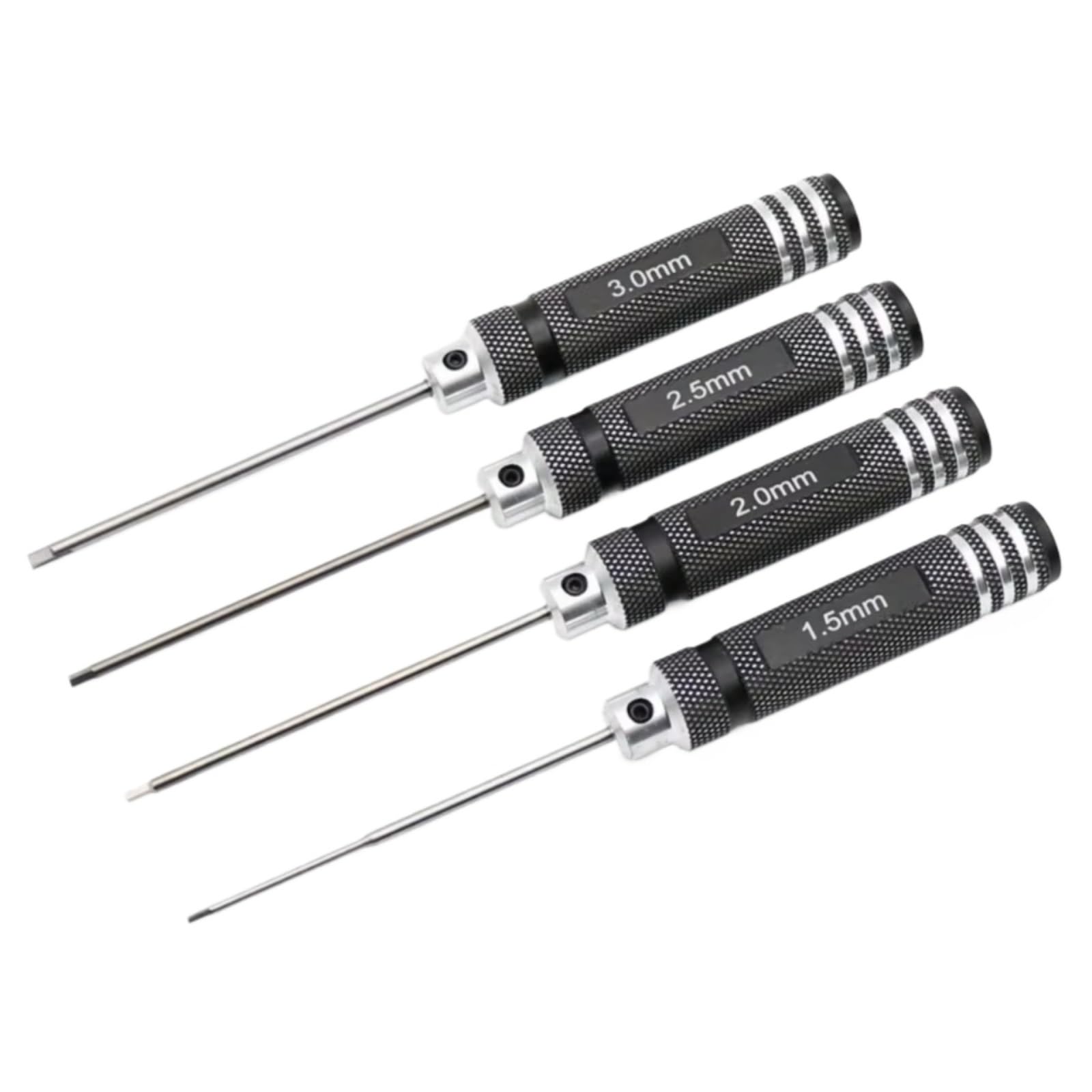 Piezas Coche Teledirigido Para 4 Piezas 1,5/2/2,5/3,0 Mm Juego Herramientas Reparación Con Destornilladores Hexagonales Negros Y Llaves Allen Coches RC Vehículos Todoterreno Orugas Mejoras