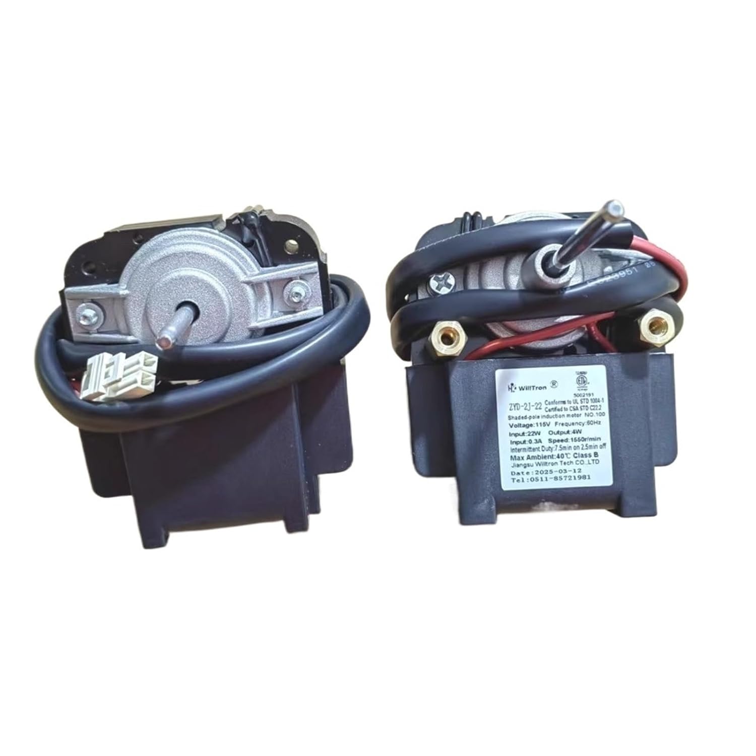 ZYD-2J-22 115V 22W/4W 1550RPM Cooling Fan Electronic Starter for Refrigerator Fridge Radiator Freezer Parts