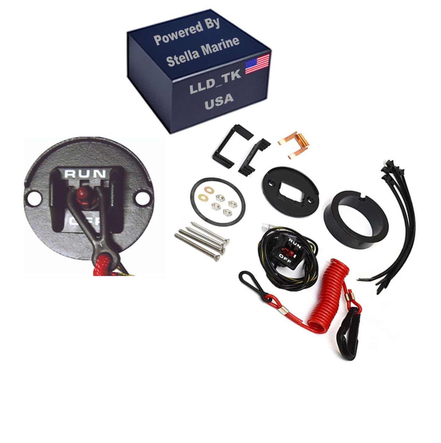 Amazon.com: Safety Lanyard Kill Stop Switch 87-19674A07 19674A07