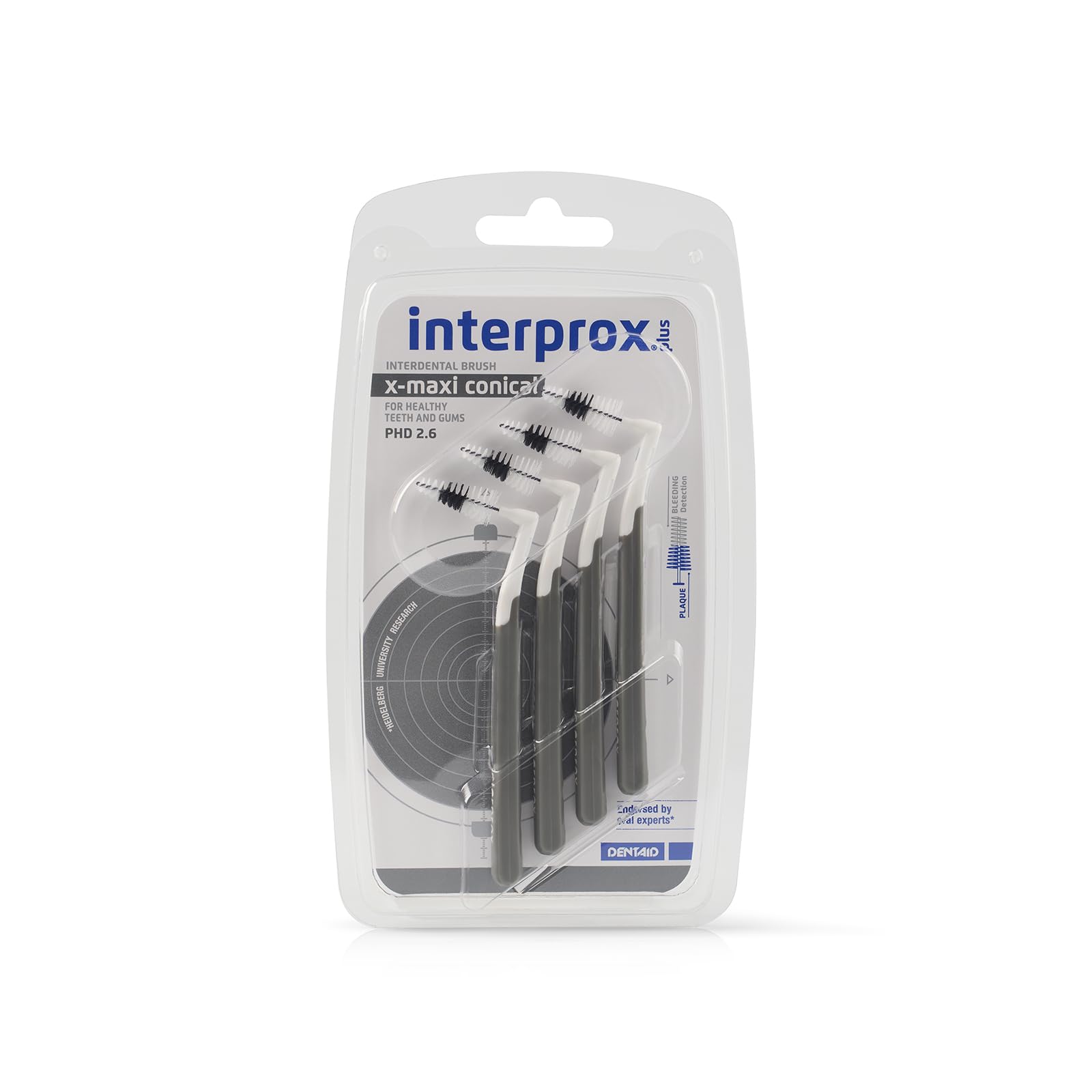 Plus X-Maxi Interdental Brushes Grey Pack of 4